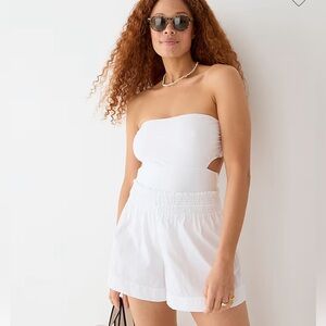 NWT J.Crew Smocked Beach Short